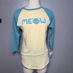 Lularoe Randy “meow” XS Baseball Tee TShirt